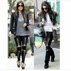 Rare Style Stalker Snakebite lace up legging pants